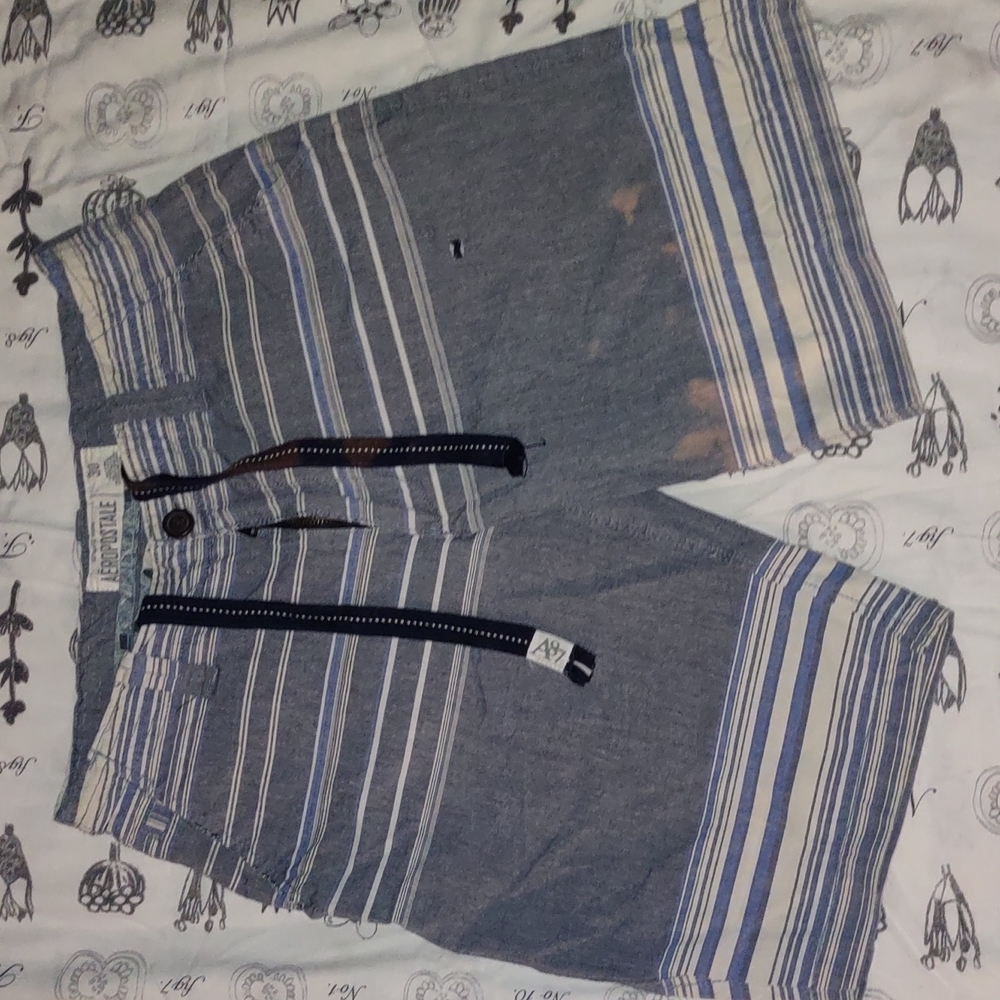 Aeropostale slate and white swim shorts!